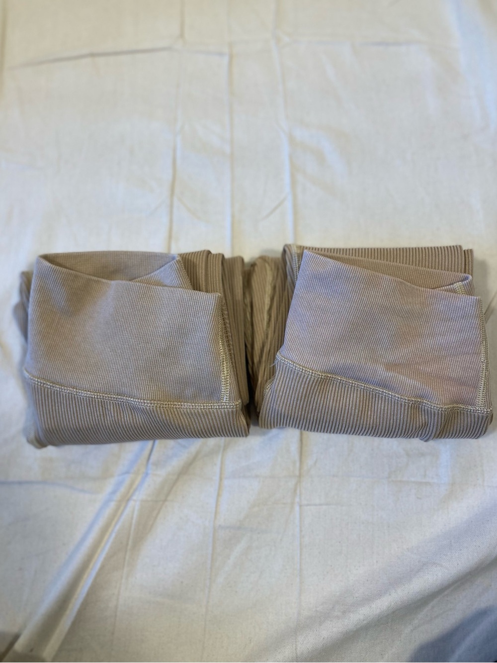 Bundle of 2 Aerie Beige Offline By Aerie Ribbed Cable Knit Leggings